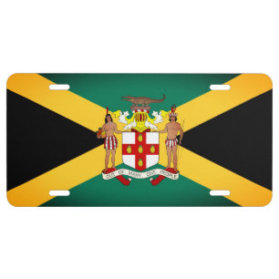 Jamaican Flag/ Coat of Arms License Plate