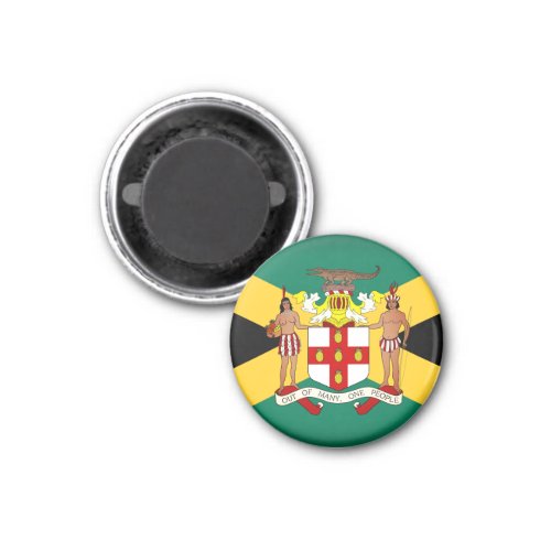 Jamaican Flag Coat of Arms Magnet