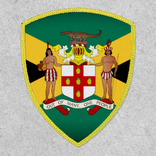 Jamaican Flag/ Coat of Arms Patch
