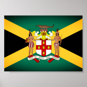 Jamaican Flag/ Coat of Arms Poster