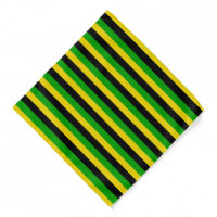 Jamaican Flag Colored Striped