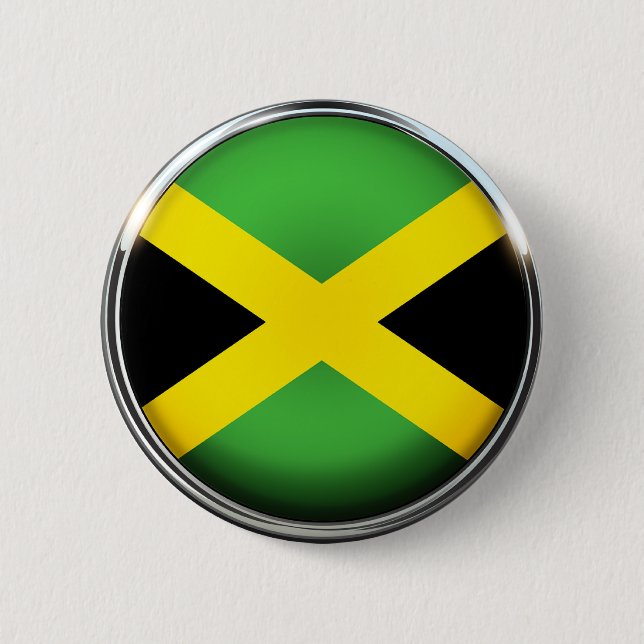 Jamaican flag colors button (Front)