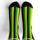 Jamaican Flag Colors Striped