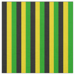 Jamaican Flag Coloured Striped Fabric