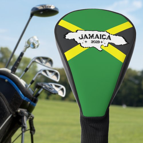 Jamaican Flag  Country with Name and Year Golf Head Cover