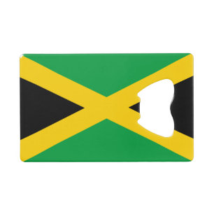 Jamaican Flag Credit Card Bottle Opener