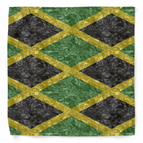 Jamaican Flag _ Crinkled Bandana