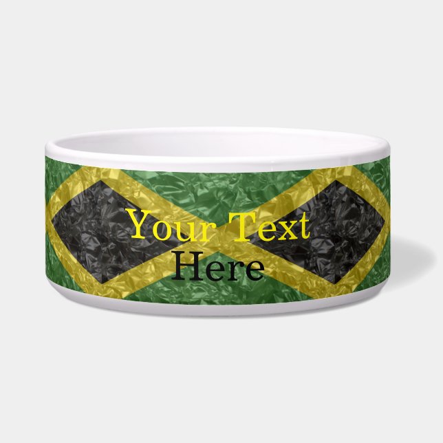 Jamaican Flag - Crinkled Bowl (Front)