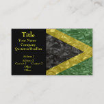 Jamaican Flag - Crinkled Business Card