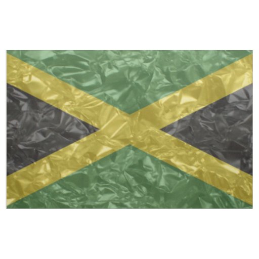 Jamaican Flag - Crinkled Fabric