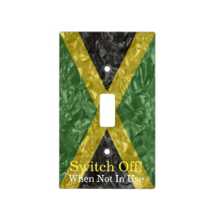 Jamaica Jamaican Flag Design Metal Switch Plate Cover Single Home Decor 460 