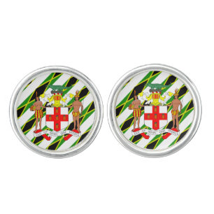 Jamaican flag cufflinks