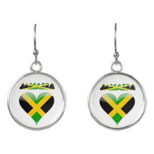 Jamaican flag earrings