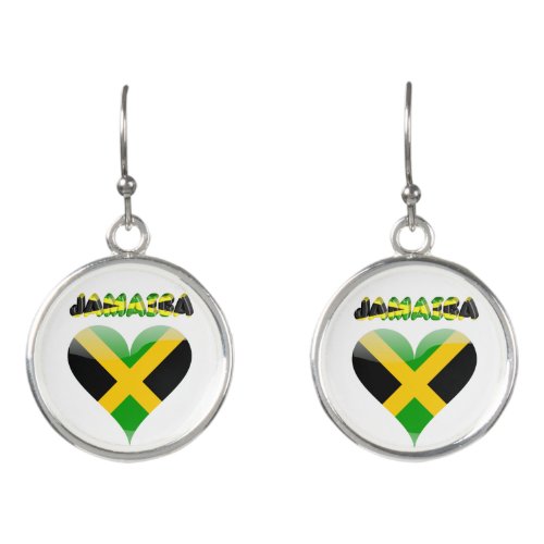 Jamaican flag earrings