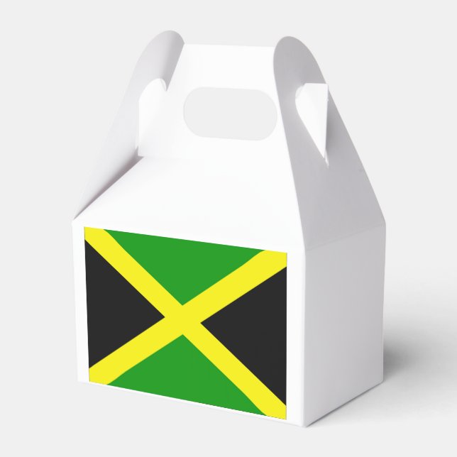Jamaican Flag Favor Boxes (Back Side)