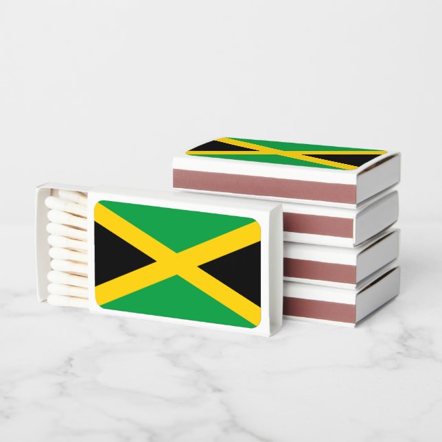 Jamaican Flag, Flag of Jamaica Matchboxes (Stacked)
