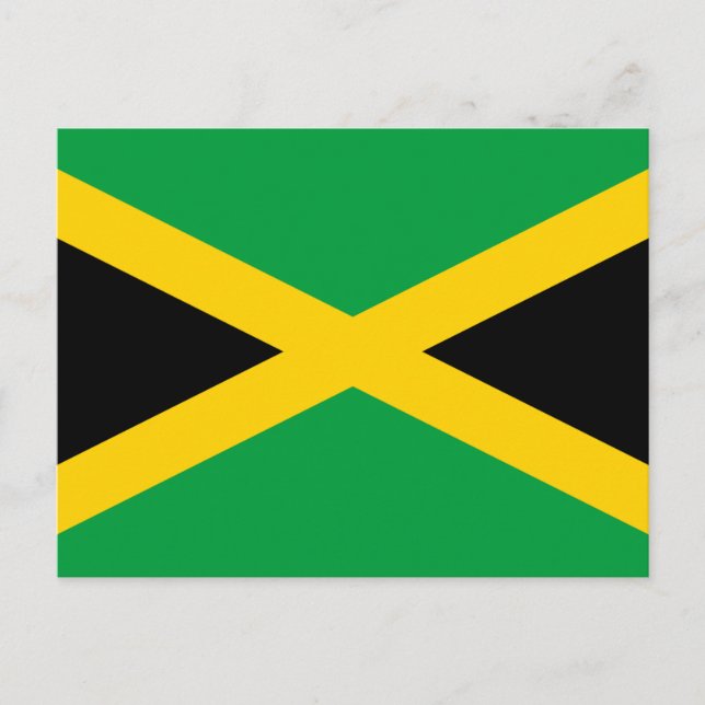 Jamaican Flag, Flag of Jamaica Postcard (Front)