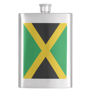 Jamaican Flag Flask