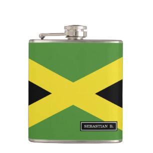 Jamaican Flag Flask