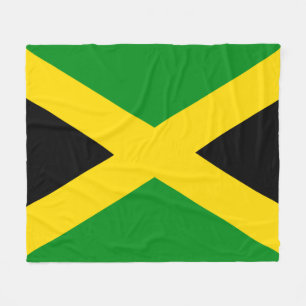 Jamaican Flag Fleece Blanket