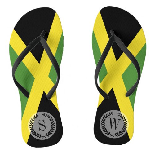 Jamaican Flag Flip Flops