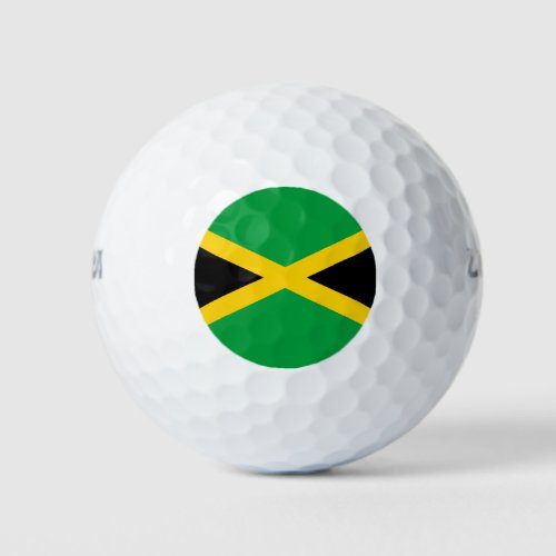 Jamaican Flag Golf Balls