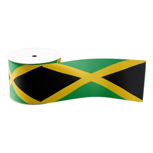 Jamaican flag grosgrain ribbon