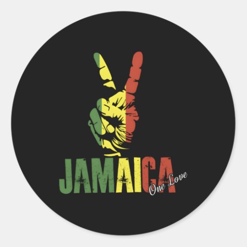 Jamaican Flag Jamaica ItS In My Dna Classic Round Sticker