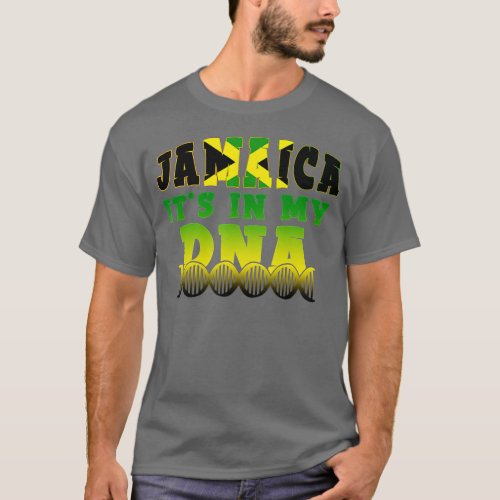 Jamaican Flag Jamaica Its In My DNA Men Women Kid T_Shirt