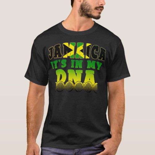 Jamaican Flag Jamaica Its In My DNA Men Women Kid T_Shirt