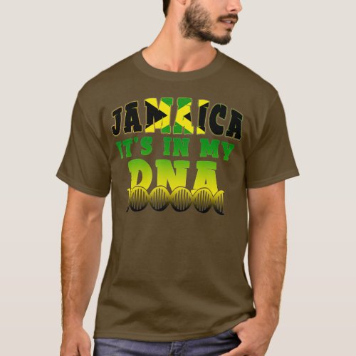 Jamaican Flag Jamaica Its In My DNA Men Women Kid T_Shirt