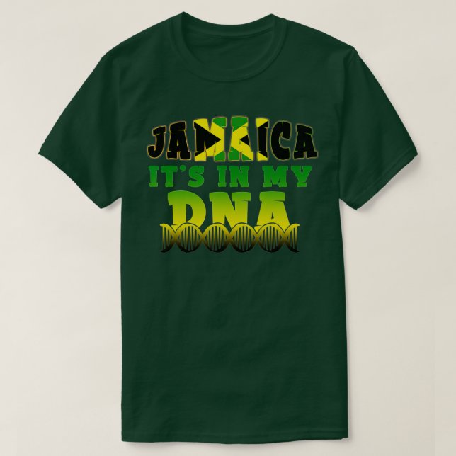 Jamaican Flag Jamaica It`s In My DNA Men Women Kid T-Shirt (Design Front)