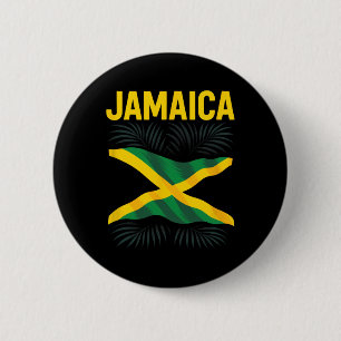 Jamaican Flag Jamaica Souvenir Travel Vacation  Button