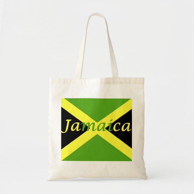 Jamaican flag Jamaican Budget Tote Bag (Front)