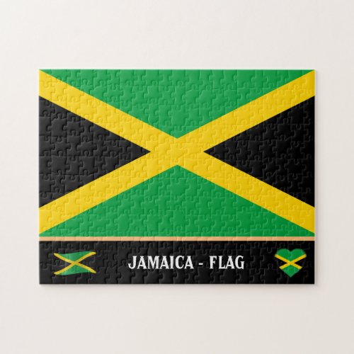 Jamaican Flag  Jamaican country  Jamaica Jigsaw Puzzle