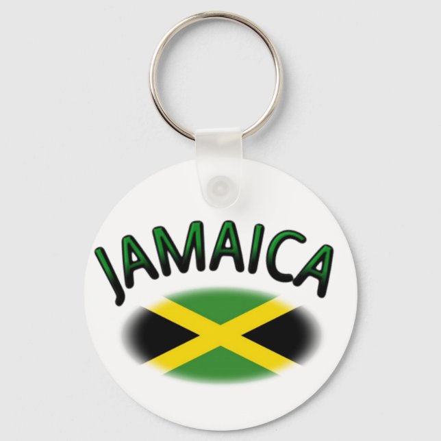 Jamaican Flag Keychain (Front)