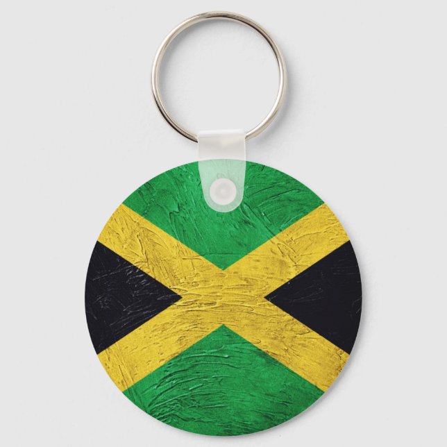 Jamaican Flag Keychain (Front)