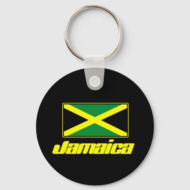 Jamaican Flag Keychain (Front)