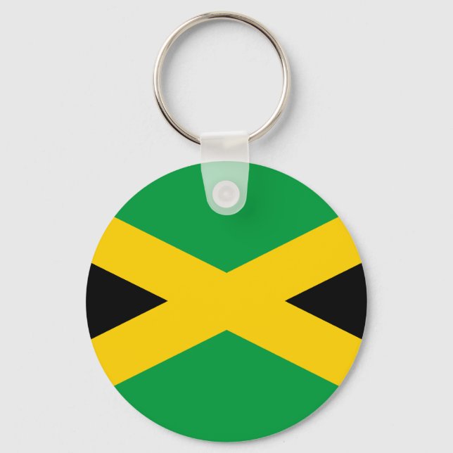 Jamaican Flag Keychain (Front)