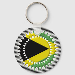 Jamaican Flag Keychain