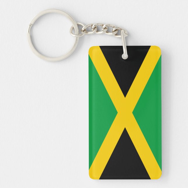 Jamaican Flag Keychain (Front)