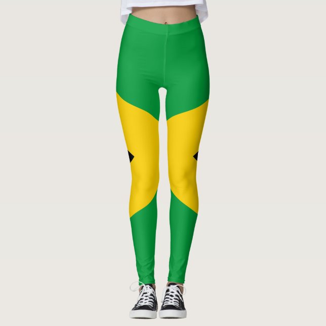Jamaican Flag Leggings (Front)