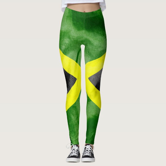 Jamaican Flag Leggings (Front)