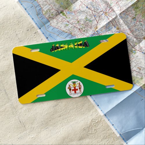 Jamaican flag license plate