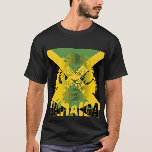 Jamaican Flag Lion of Judah One Love T_shirt