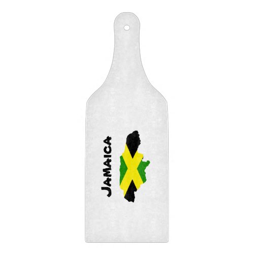 Jamaican Flag Map Stamped Cutting Board
