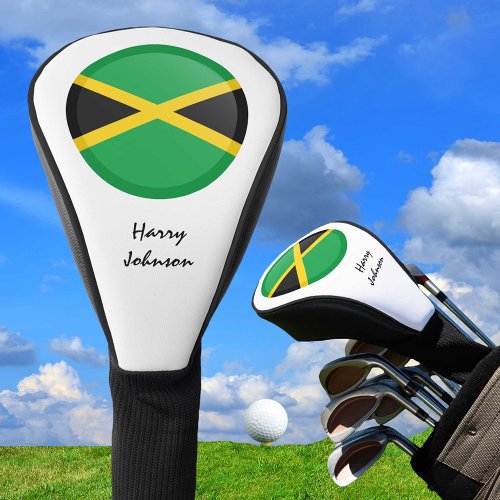 Jamaican Flag  Monogrammed Golf Clubs Covers