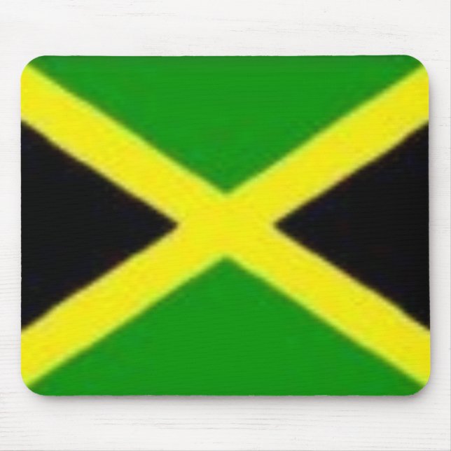 Jamaican flag mouse pad (Front)