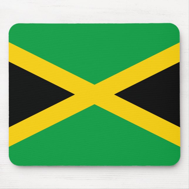 Jamaican Flag Mouse Pad (Front)