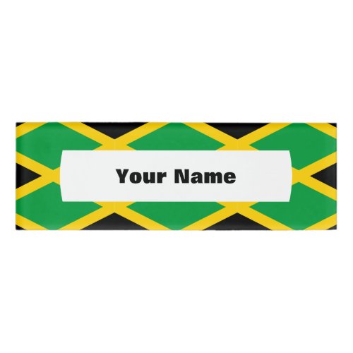 Jamaican flag name tag